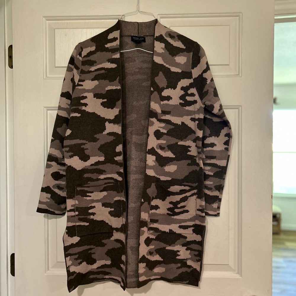 Rachel Zoe Camo Knit Sweater NWOT